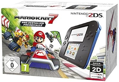 Nintendo console nintendo 2ds noir et bleu + mario kart 7 préinstallé