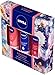 Nivea Kissable Lip Moments Gift Set for Women, 3 Pieces