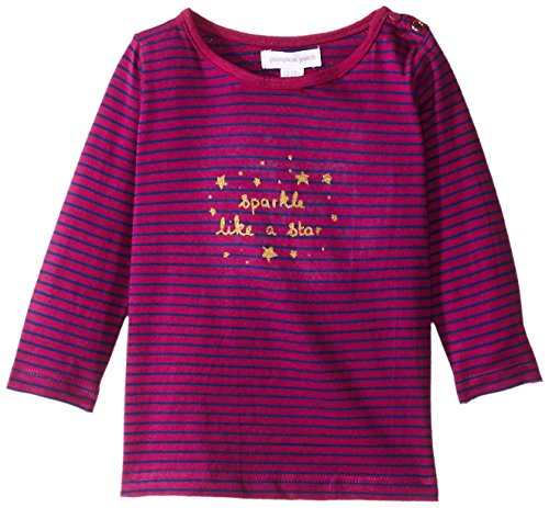 Pumpkin Patch Baby-Girls Sparkle Long Sleeve T-Shirt, Purple (Dahlia), 6-9 Months (Manufacturer Size:6-12 Months)