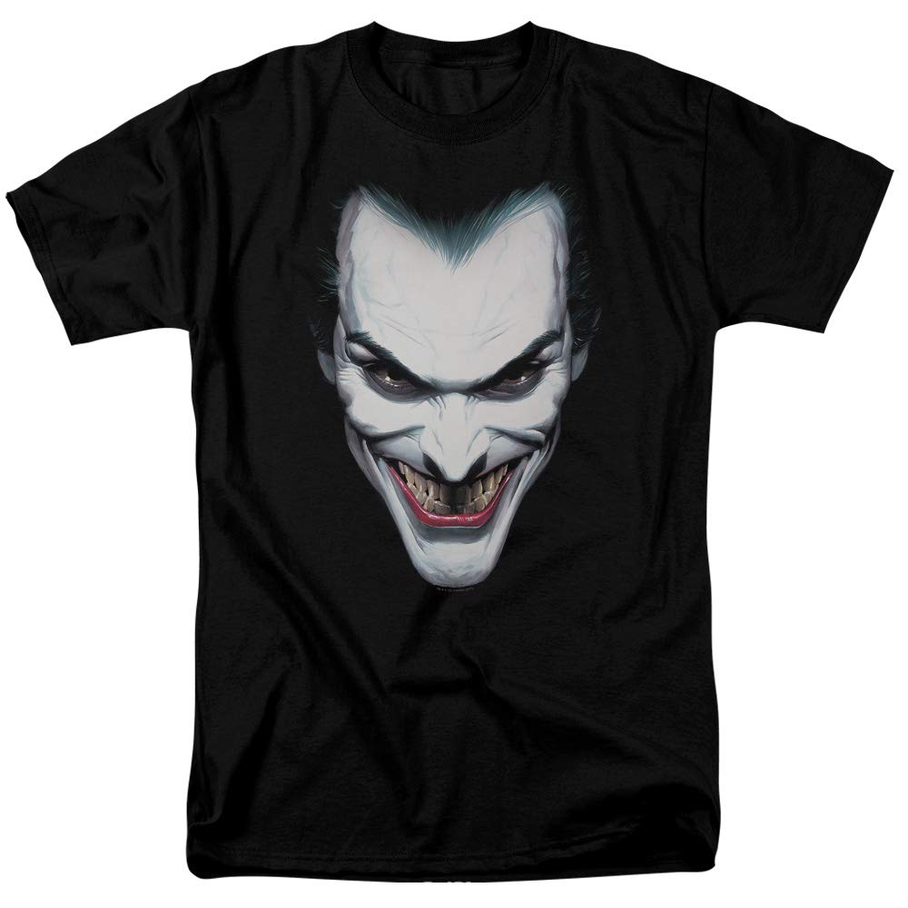 Batman-Mnner-Joker-Portrait-T-Shirt-XXXX-Large-Black