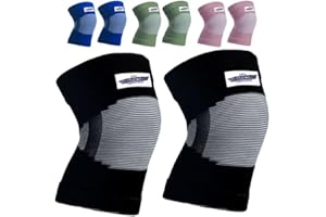 BARACUS Rodilleras Menisco y Ligamento - Rodillera Textil Doble Capa Ideal para Deportes y Trabajo - Rodilleras Voleibol, Crossfit, Balonmano y Gym, Recuperación Lesión (Black, X-Large)