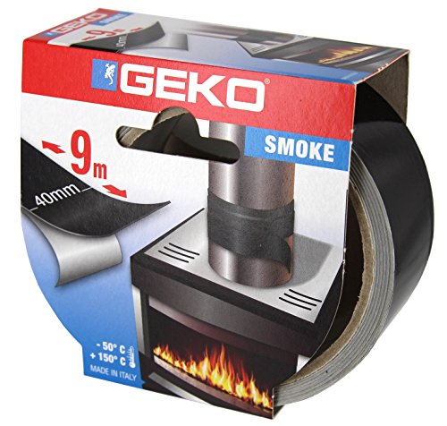 Cinta negra geko para altas temperaturas.