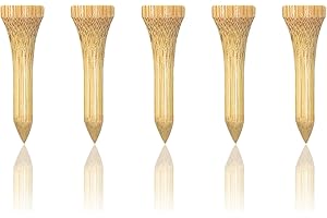Zivisk Golf Tees Madera 38mm / 54mm/ 70mm / 83mm, Paquete de 100 Count Tees de Golf (Natural Color, White, Black, Blue, Red, Green, Yellow, Pink, Orange)