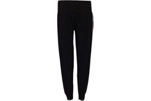 WEARALL Ladies Plus Size Harem Trousers Womens Full Length Stretch Casual Pants