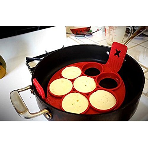 Omelette Form Poröse Pfannkuchen Schimmel Fantastic Fast&Einfache Kuchenform Silikon Multifunktions umkehrbar - 3