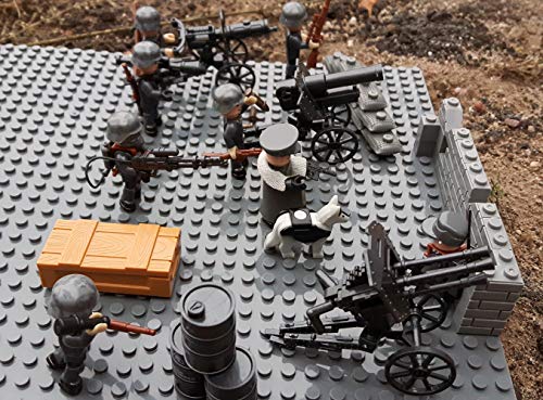 Modbrix 17002 ✠ Wehrmacht Artillerie Schützengraben inkl. 8 custom Minifiguren über 300 Teile ✠ - 3