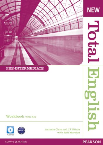 Book's Cover ofNew Total English PreIntermediate Workbook with Key and Audio CD Pack