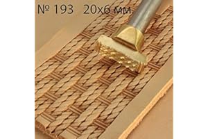 DANDS LTD Herramienta de sello de cuero, perforadoras de trabajo, herramientas de tallado de latón #193