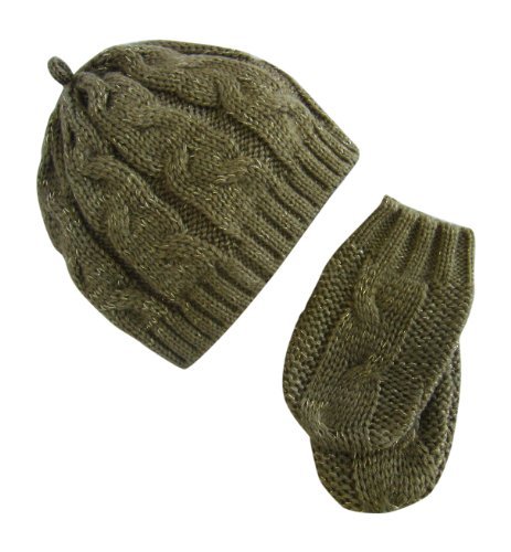 ex Mothercare Baby hat & mitt glove set BNWT - RRP £7- £8 Christmas Xmas gift idea (12 - 24 Months)