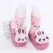 Bebedou pink rabbit or teddy bear cartoon socks 2 to 3 years Baby Toddlers Kids Comfy Indoor Slippers Shoes Socks Moccasins NON SKID Indoor Shoes Socks Durable Multifunctional slip baby booties breathable toddler elastic, warm and thick socks with soft leather sole 15 cm