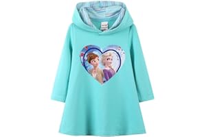 LIYIMING Anna-ELSA Prinzessin Kleider Mädchen Hoodie 100% Baumwolle Mode 3D Karikatur Frühlings- Und Herbstkleidung 90-140 cm