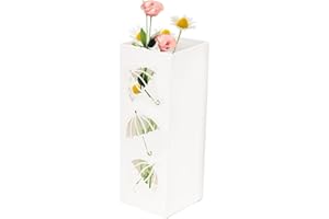 Frifer Portaombrelli - Cestino portaombrelli Quadrato in Metallo Elegante portaombrelli - Portaombrelli con Fori di Scarico Portaombrelli per Soggiorno, dormitori, Ingresso, casa Zorq