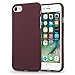 Price comparison product image Cadorabo Case works with Apple iPhone 7 / iPhone 7S / iPhone 8 in FROST BORDEAUX PURPLE – Shockproof and Scratch Resistant TPU Silicone Cover – Ultra Slim Protective Gel Shell Bumper Back Skin