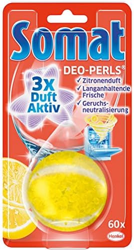 Somat Deo Perls Dishwasher Lemon Fresh &amp; neutralization, for approx. 60 wash cycles - 1pc.