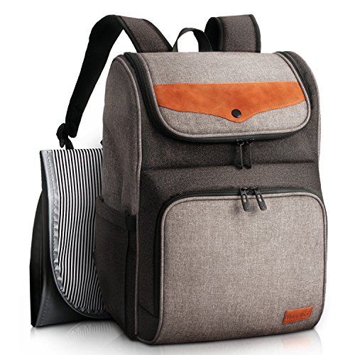 HapTim Wickeltasche Rucksack großer Kapazität Taschen/Multifunktional Schick & Kinderwagen Straps Babytasche Reisetasche für Unterweg(eu5309)