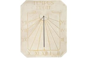 QEM Cadran Solaire Motif Latino Pierre Naturelle 40cmx50cm