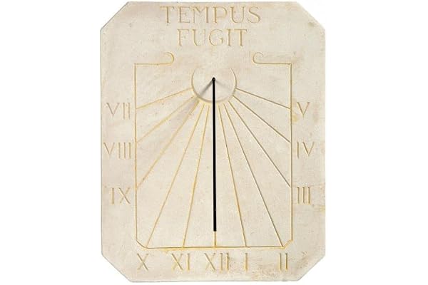 QEM Cadran Solaire Motif Latino Pierre Naturelle 40cmx50cm