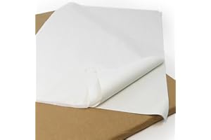 APEX BUSINESS SUPPLIES 100 Sheets Acid Free White Tissue Paper 20 x 30 inches for Art Collection, & Gift Wrapping - Acid Free Tissue Paper Sheets for Packaging - 500x750mm 18gsm Acid Free Paper