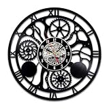 Guokee Reloj De Pared Digital Diseño Moderno Steampunk Ruedas Dentadas...
