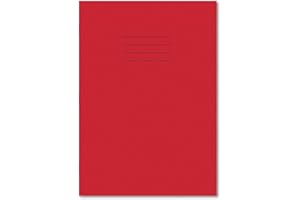 Hamelin A4 8 mm Ruled and Margin 80 Pages Exercise Book - Red (Pack of 50)