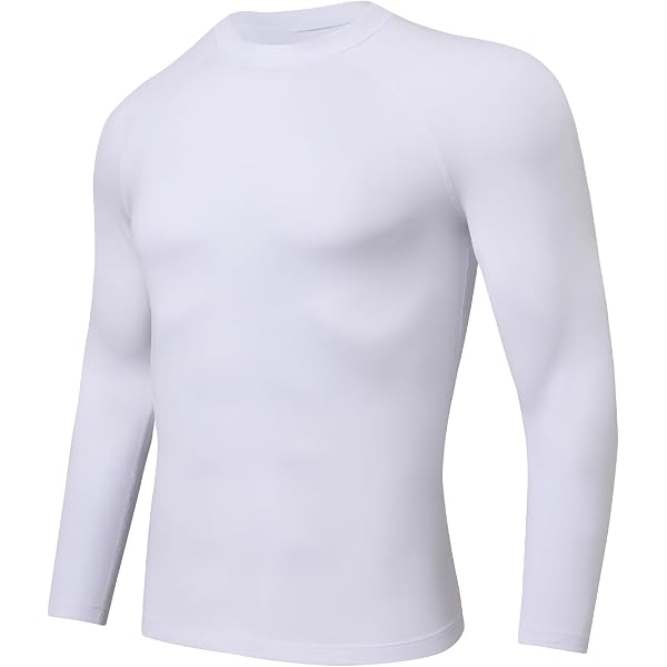 DOUBLE M Maglietta Termica Uomo Manica Corta - T-Shirt Invernale In Cotone Felpato, Collo Tondo, Bianco, Taglie S-XXL