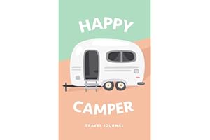 Caravan Journal Blank Lined Happy Camper Travel Notebook