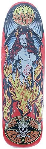Death Skateboards Benson Devil Woman Pool Shape Skateboard Deck 9.75"