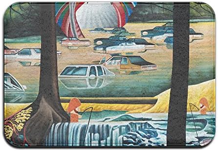 DIYABCD Artistic Colored Fictional Landscape Doormats Anti-slip House Garden Gate Carpet Door Mat Floor Pads