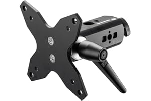 Manfrotto TetherGear VESA uchwyt do monitora, uchwyt do telewizora, mocowanie stojaka oświetleniowego, do 30 kg, otwór gwintowany 3/8", 16 mm Fem, 75 x 75 mm i 100 x 100 mm, kompatybilność z VESA,