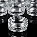 INHDBOX 50 New, High Quality, Empty, Clear, 5 Gram Plastic Pot Jars, Cosmetic Containers, With Lids.