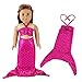 Produktbild Miunana Set Kleidung Meerjungfrau Sommer Bikini Fischschwanz Mermaid für 46-50cm Götz Götzpuppe 18 Inch American Girl Dolls Goetzpuppe Stehpuppe Puppenbekleidung