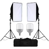 HLYPRO 50X70cm Softbox &Ccedil;iftli LED Işıklı
