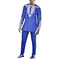 HD Traditional African Clothing for Men: Nigerian Agbada Embroidery Bazin Boubou Outfit