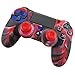 Produktbild MMLC Playstation PS4 Controller Zubehör Hülle Silikon Case 1PC Silicone Case Cover + 2PC Rocker Cap (red)