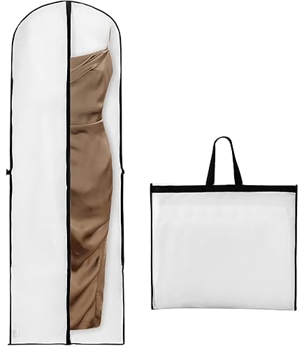 Custodia Per Abito Da Sposa 180 Cm - Antipolvere Con Cerniera, Per Abiti Lunghi - Foto 12