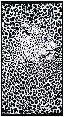 SunJin Home travel speed dry 100*180 printing bath towel soft without falling hair swimming bathing beach towel,Panthers,180x100cm