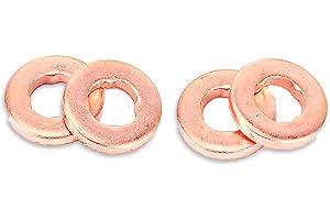 AUTOCRAFT Lot de 4 joints de vis banjo compatible avec Berlingo C2 C3 C4 C5 C8 DS4 DS5 Jumpy Nemo Xsara Picasso C-Max Fiesta V VI Focus II 1007 206 207 3008 307 308 Expert Partner 1.4 1.6 HDI OEM 015708