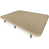 Du&eacute;rmete Online - Reinforced 3D Upholstered Base with Cross Bars and Ventilation Valves + 6 Threaded Legs, 150 x 190 cm, Beig