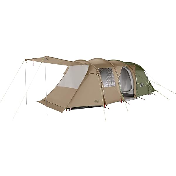 jack wolfskin great divide rt tent Zelt komfortable Stehhöhe 4 bis 6 Personen Familienzelt, Slate Grey, ONE Size, 3002432-6046 Sport & Freizeit Stil:Winter (bis -5°) Tent fully involved fire e gravel