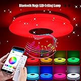 ✔ 【Helligkeit und Farbe Einstellbar】: Weißes Licht für die Lesezeit und warmes Licht für die Schlafzeit, RGB für die Musikzeit. Dimmbare Farbtemperatur 2700K-6500K und dimmbare Helligkeit (10% -100%) nach Belieben, RGB-Dimmbar (Rot, Blau, Grün, Lila); Automatischer RGB-Farbwechsel oder einfarbig einstellbar. Modernes Design und ausgefeilte Funktionen sorgen für ein schönes Ambiente zu Ihrem Lebensraum.