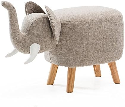 Sofa stool, wear stool, cloth stool, door stool, stool, children's creative shoe stool, solid wood for the shoe stool ( Color : Gray )