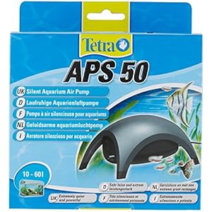 [Gesponsert]Tetra APS 50 Aquarienluftpumpe Luftpumpe Membranpumpe für Aquarien (sehr leise laufruhig leistungsstark, mit Lufthahn zur Kontrolle des Luftstroms)