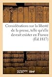 Image de Considérations sur la liberté de la presse