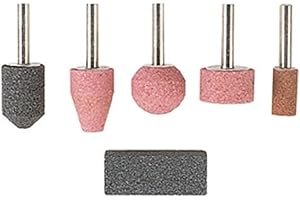 wolfcraft Set di mole in ceramica, 6 pz. I 2144000 I Per levigare e sbavare in modo sicuro