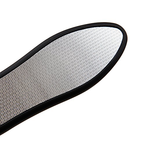 UPUAUT Hornhautfeile Hornhautraspel Hornhautentferner in einem soliden Handgriff 26cm x 5,5cm x 1,5cm schwarz Edelstahl rostfrei für Ihre Pediküre - 3