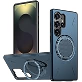 Rongep Samsung Galaxy S25 Ultra i&ccedil;in Kılıf Mag-Forge 360&deg; D&ouml;nd&uuml;r&uuml;lebilir Y&uuml;z&uuml;k Stantlı [MagSafe ile Uyumlu] S25 Ultra Koruyuc