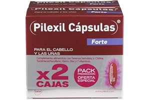 PILEXIL CAPSULAS - Pilexil Cápsulas Forte 2 x 100 Unidades, Incluye 2 Complementos Alimenticios, con Vitaminas y Minerales, Nutre el Cabello, para Hombres y Mujeres