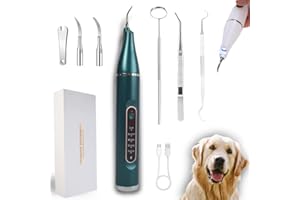 THREE STARS Kit de Limpieza de Dientes de Perro - Plaque Off Perros y Gatos - Limpiador de Dientes para Mascotas con 5 Modos - Cuidado dental de tu mascota