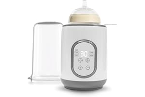 Bixury Biberon Scaldabiberon Bambino Scaldabiberon Portatile Da Viaggio 220V 50W Sterilizzatore Biberon 8 in 1 Scaldabraccia Scaldabiberon Controllo Della Temperatura e Spegnimento Automatico