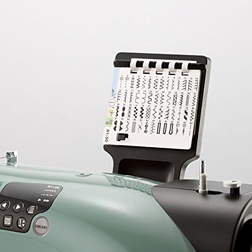 Toyota Oekaki50G Kreativ Freiarm Nähmaschine Oekaki mit 50 Programmen und Freihandstickfunktion, grün - 7